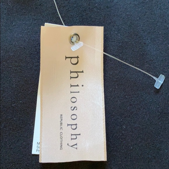 🆕 PHILOSOPHY BLACK STRETCHY SKIRT - Picture 3 of 5